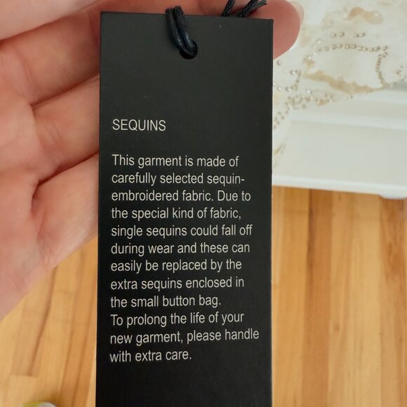 Rotate Birger Christensen Sequined Cropped Top – Size 36 (EU) - Picture 6 of 12